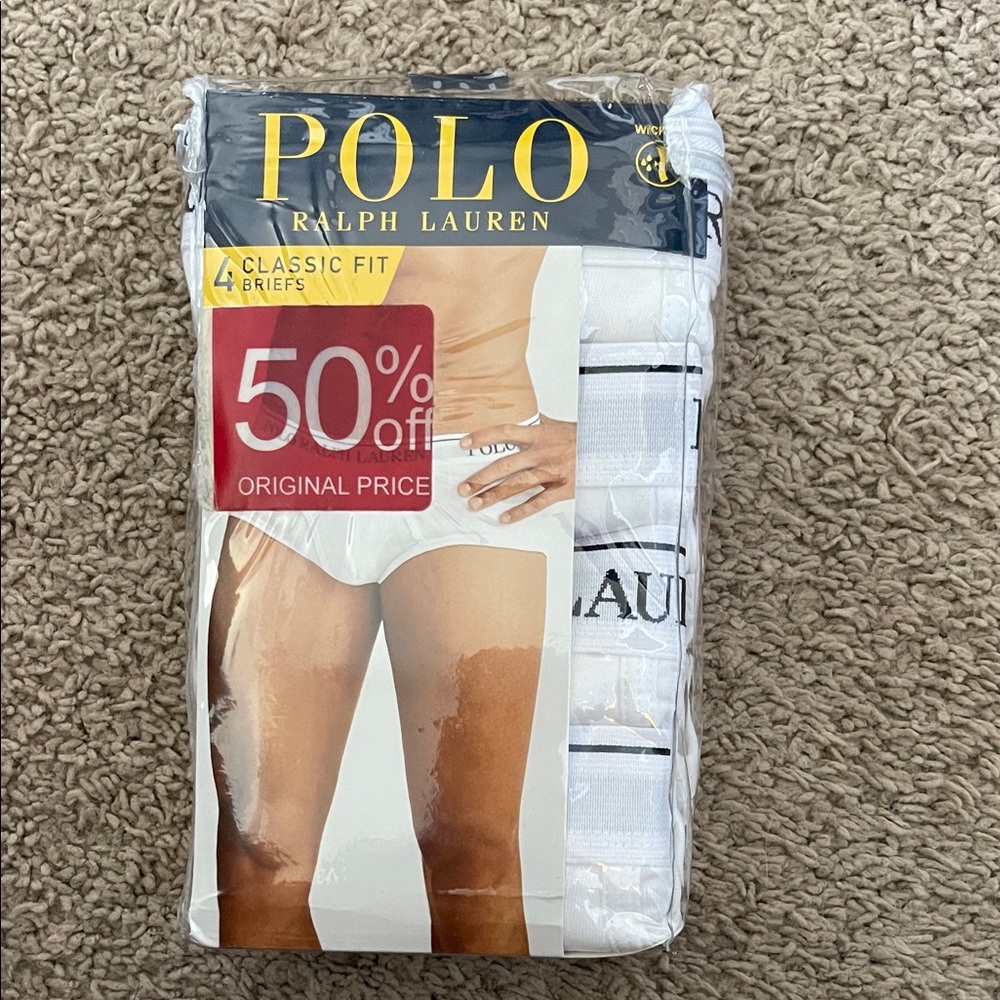 Polo by Ralph Lauren Classic Fit White Briefs